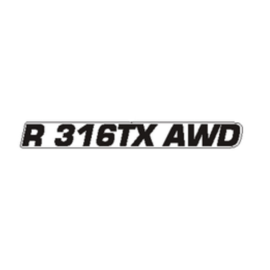 Decalcomania cofano motore r 316tx awd