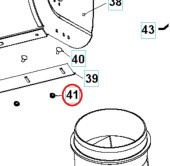 Dado esagonale con flangia