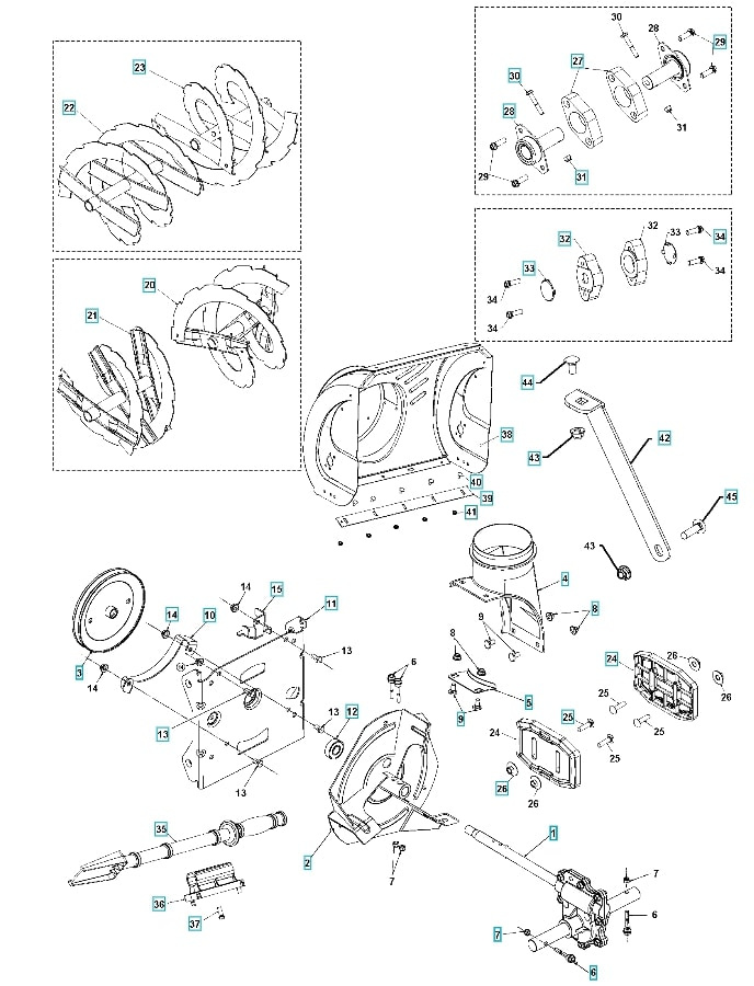 Dado esagonale con flangia