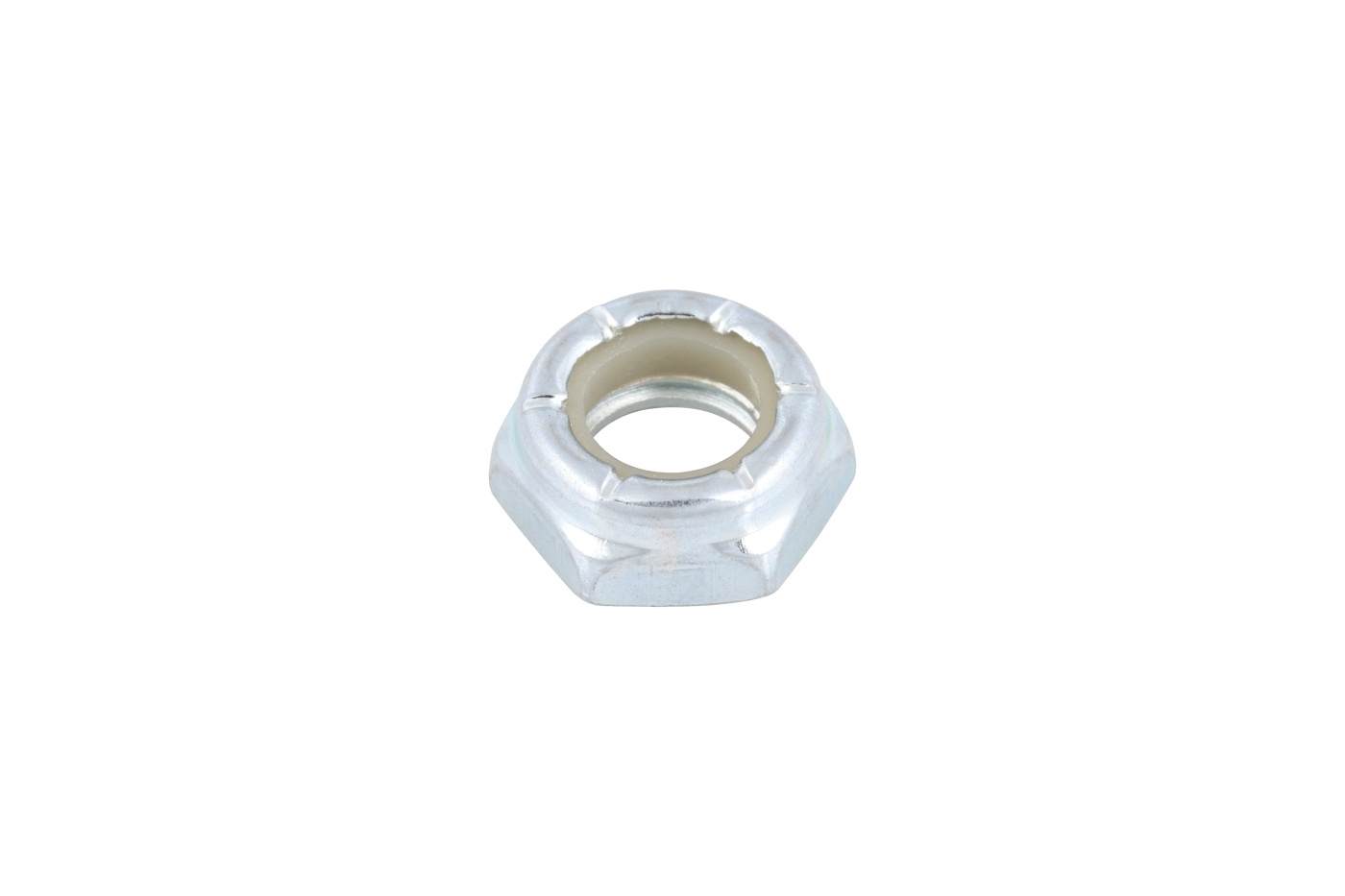Dado esagonale con coppia di serraggio prevalente w nonmet i 3/8-16 x.564 in bloccaggio nyloc zinco trasparente