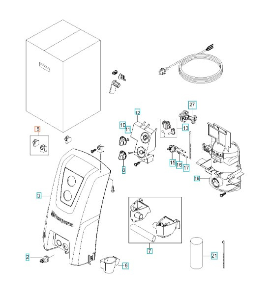 Supporto Per Porta Avvolgitubo 5962886-01