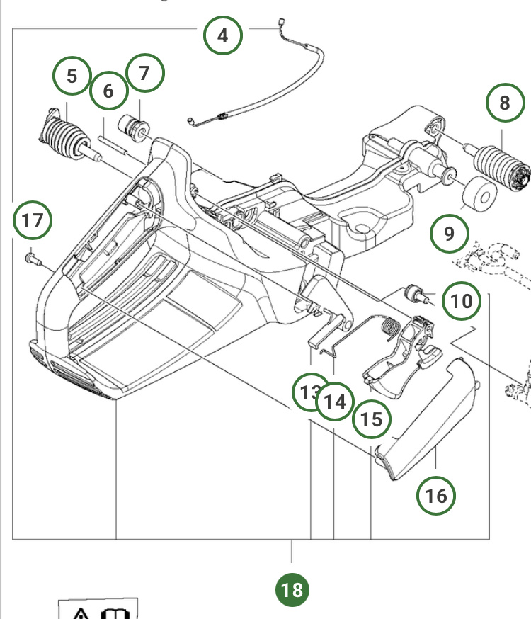 Kit Serbatoio Carburante Husqvarna 545, 545G Mark II, 550XP 550XPG Mark II