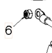 Dado di bloccaggio M6 Nyloc Inserto H Dado di bloccaggio M6 Nyloc Inserto H