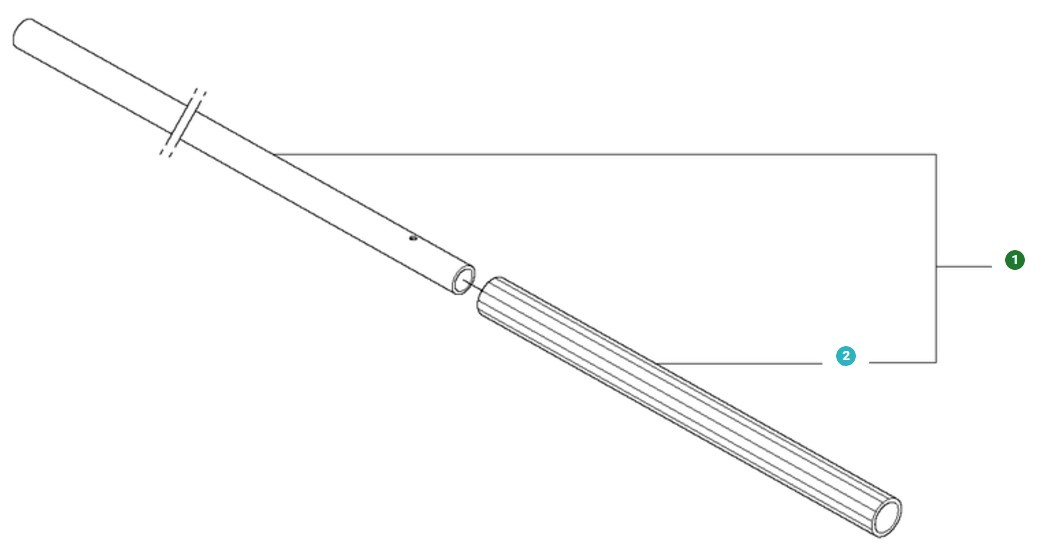 Tubo Rig con impugnatura