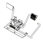 Gruppo piastra pedale con cuscinetto Gruppo piastra pedale con cuscinetto