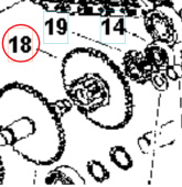 Ingranaggio 15-44 5986774-01 Ingranaggio 15-44 5986774-01