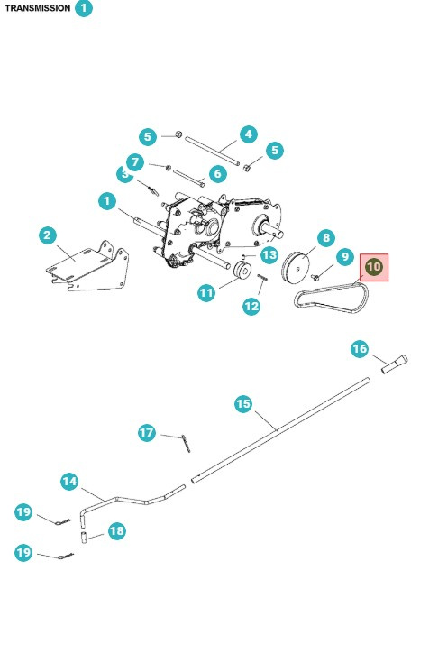 Cinghia Roto 400 5986787-01