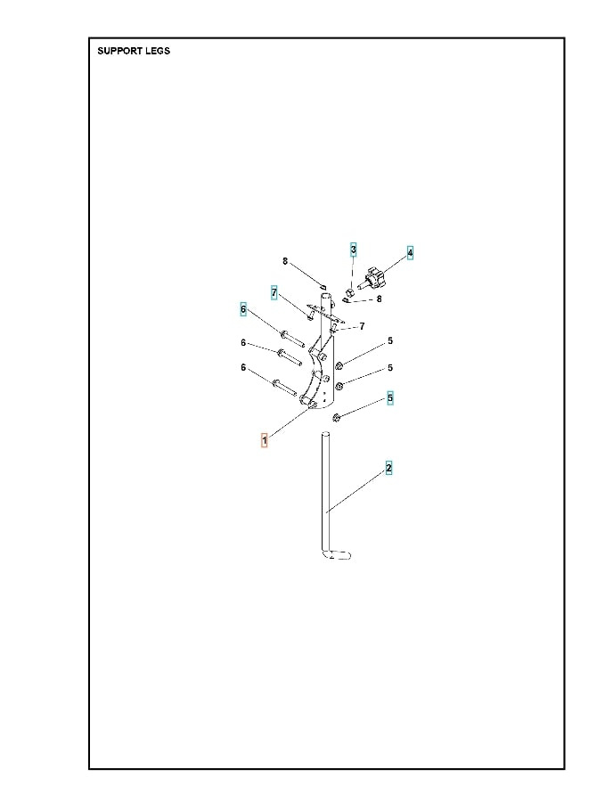 Supporto Sperone Nero Ral9005 5986805-01