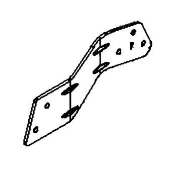 Staffa di supporto anteriore destro del telaio