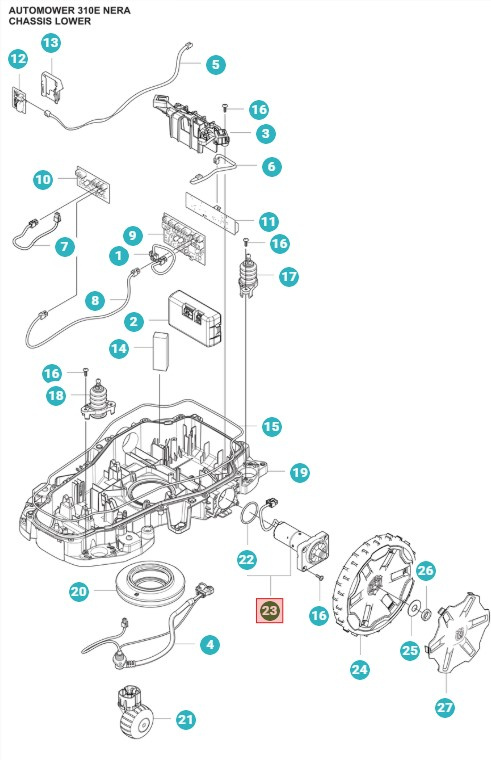 Motore delle ruote 420(2022-), 305E, 310E, 405XE, 410XE, 320 NERA