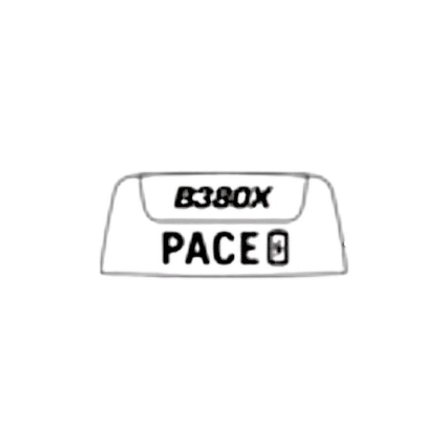 Etichetta con logo Pace B380X 5997135-01