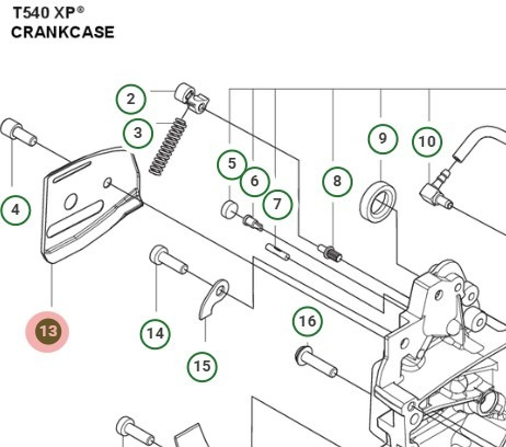 Piastra guida catena 095