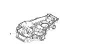 Telaio inferiore Automower 320, 430X, 450X Nera Telaio inferiore Automower 320, 430X, 450X Nera