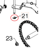 Pista Rider, Albero 5/16 Pista Rider, Albero 5/16