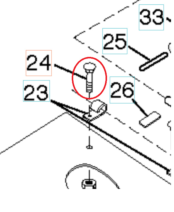 Bullone, 1/4-20X1/2 8721404-04