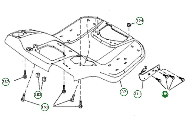 Bullone per carrozza 3/8-16X1 3/4