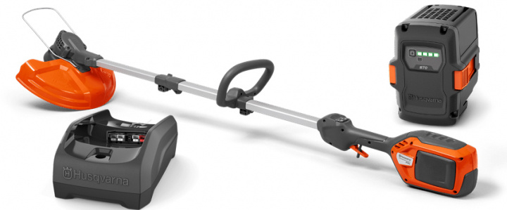 Husqvarna 215iL Decespugliatore a batteria + B70 & C80