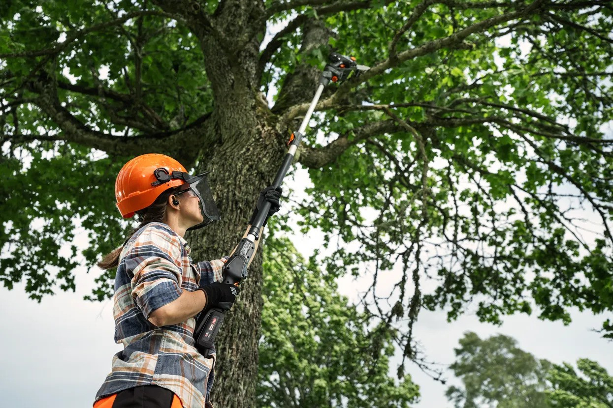 Husqvarna Aspire™ P8X-P4A + Asta telescopica Aspire™ con batteria e caricabatterie